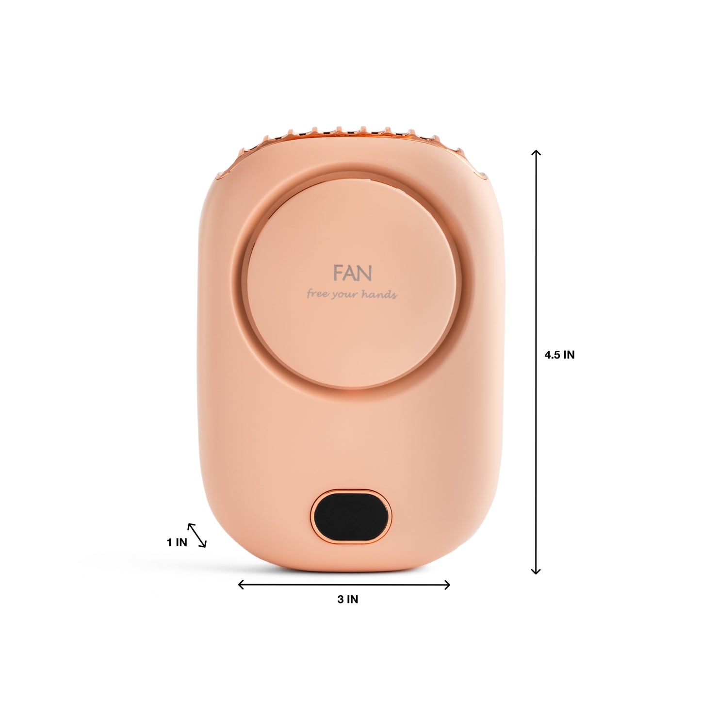 mini usb temperature reading fan dimensions
