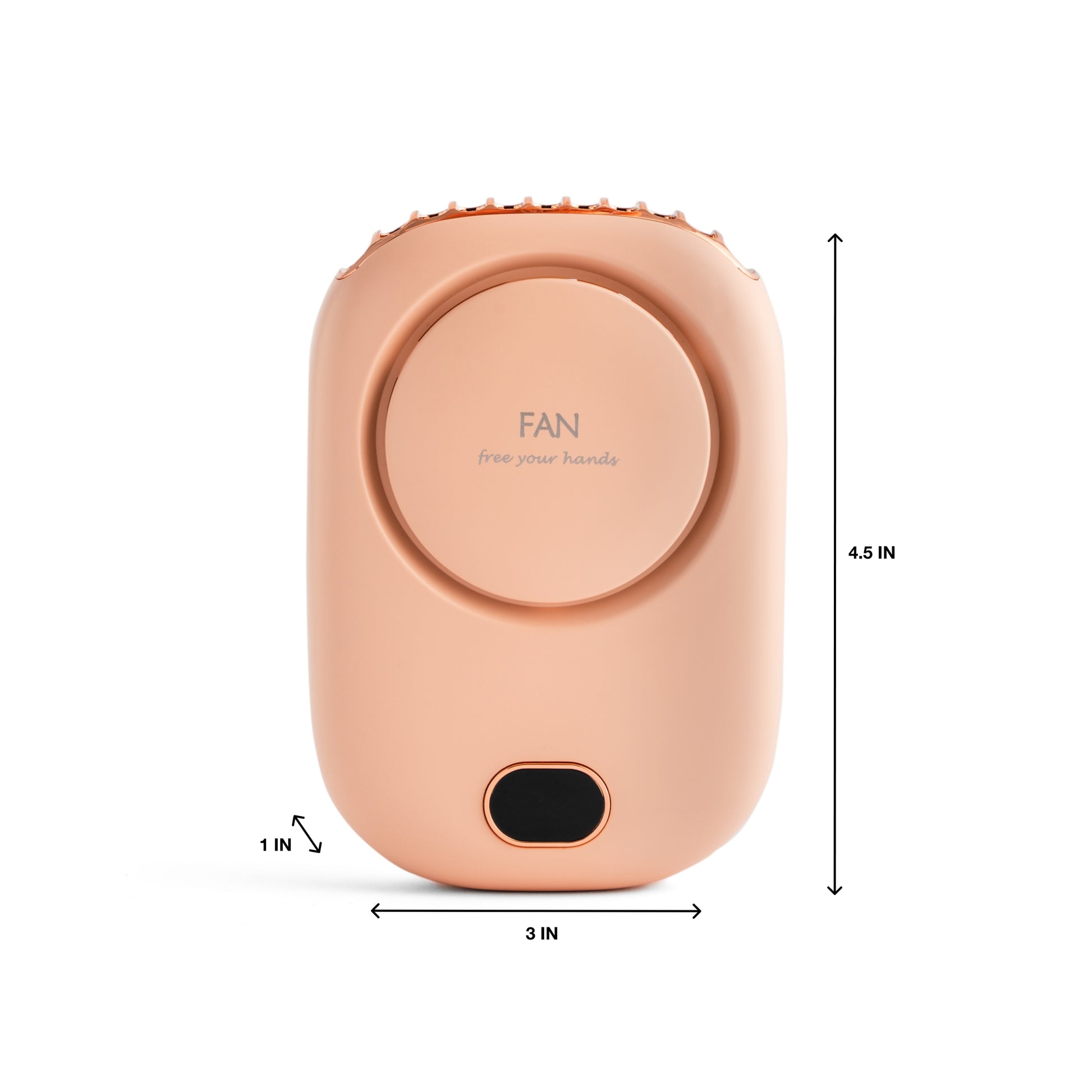 mini usb temperature reading fan dimensions